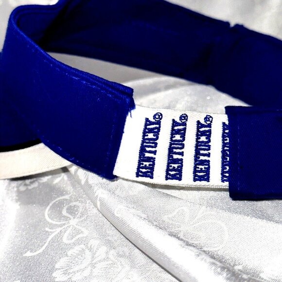 VTG UK Wildcats Blue White Stretch Visor Colosseum NCAA Y2K Game Day Unisex - Picture 5 of 7